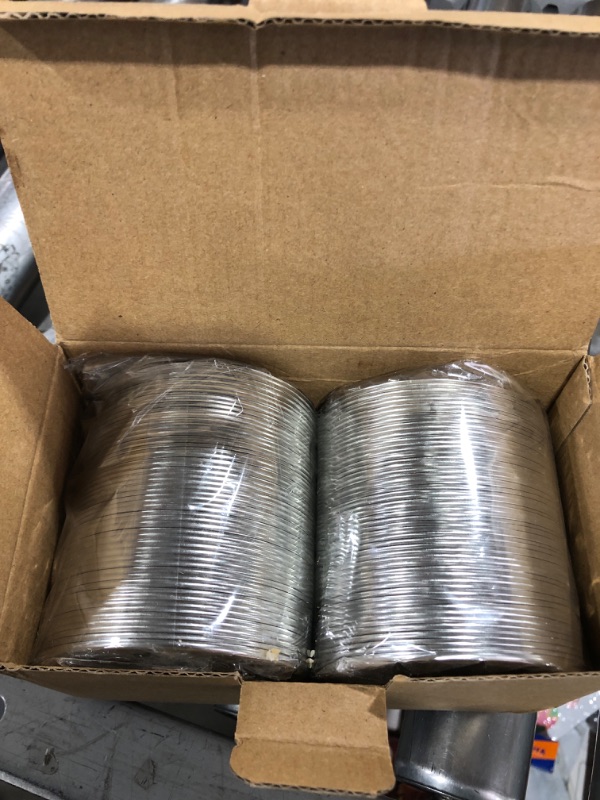 Photo 2 of 100 Count Wide Mouth Canning Lids - Mason Canning Jar Lids for Ball,Kerr - Split-Type Metal Jar Lids Leak Proof - Food Grade Material - PATENT PENDING 100% Fit for Wide Mouth
