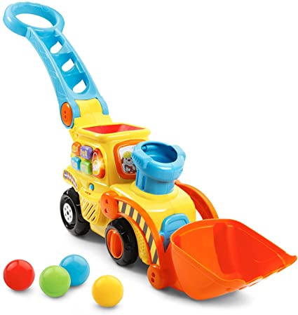 Photo 1 of VTech Pop-a-Balls Push & Pop Bulldozer,Yellow
