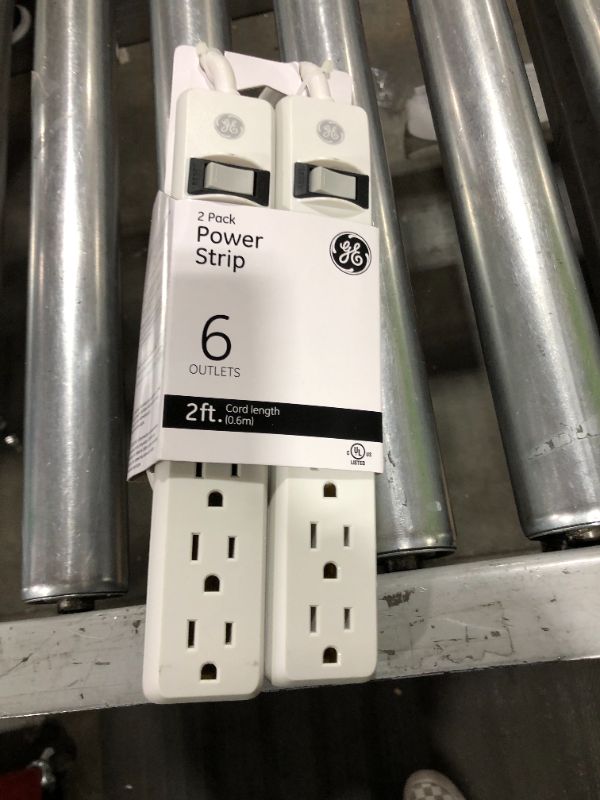 Photo 1 of 2 pack power strips, 2ft 