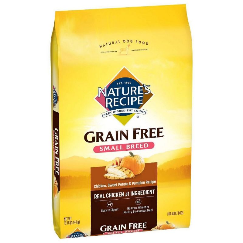 Photo 1 of Nature's Recipe Grain-Free Chicken, Sweet Potato & Pumpkin Small Breed Dog Food, 12 Lbs.
BB 03 10 2022 