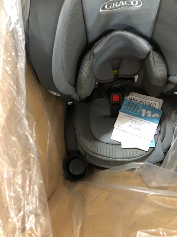 Photo 3 of Graco SlimFit3 LX 3 in 1 Car Seat | Space Saving Car Seat Fits 3 Across in Your Back Seat, Kunningham
