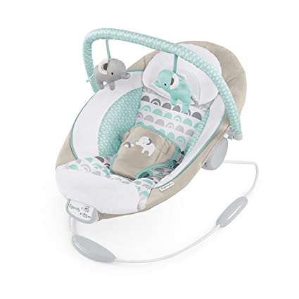 Photo 1 of Ingenuity Soothing Baby Bouncer with Vibrating Infant Seat, Music, Removable Toy Bar & 2 Plush Toys - Whitaker, 0-6 Months
