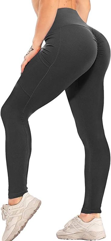 Photo 1 of KIWI RATA Women Scrunch Butt Yoga Pants High Waist Sport Workout Leggings Trousers Tummy Control Tights XL