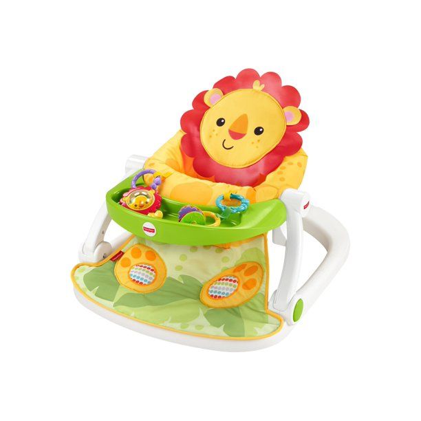 Photo 1 of Fisher-Price FPR21 Sit-Me-Up Floor Seat with Toy Tray&#44; Lion
