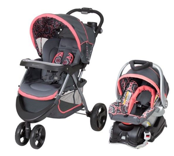 Photo 1 of Baby Trend Nexton Travel System Stroller, Coral Floral