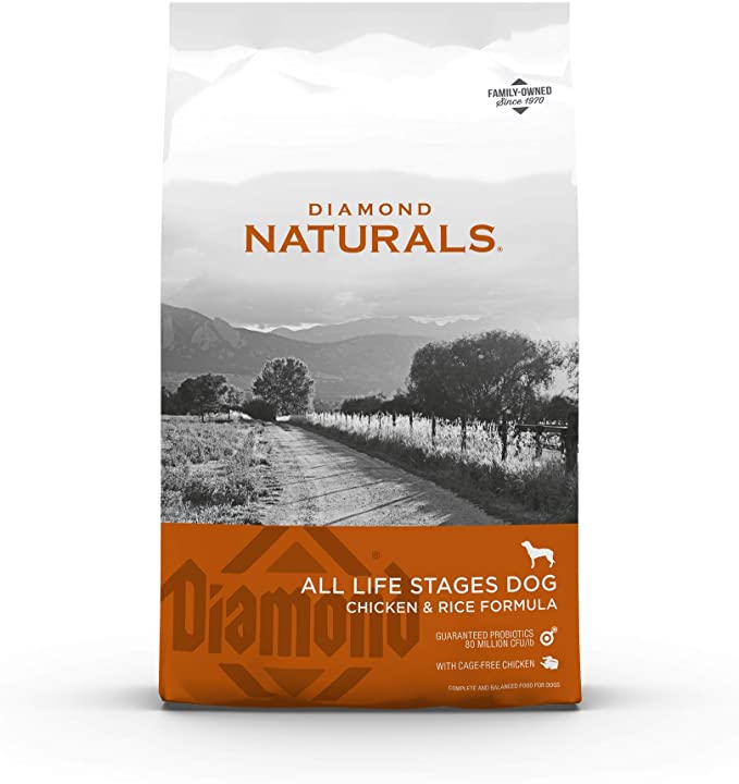 Photo 1 of Diamond Naturals All Life Stages Chicken & Rice Formula Dry Dog Food, 40 lb
BB JULY 2022 