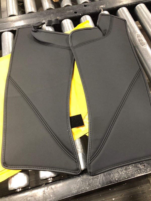 Photo 1 of Basenor Tesla Model Y Rear Door Entry Protector Mat Leather Liner for 2022 2021 2020 Tesla Model Y Accessories