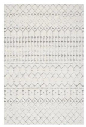 Photo 1 of Blythe Modern Moroccan Trellis Gray 4 ft. x 6 ft. Area Rug