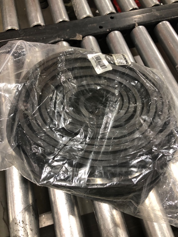 Photo 2 of 16.5 Feet Garage Door Seals Bottom Rubber Weather Stripping Kit Seal Strip Replacement,Universal Weatherproof Threshold Buffering Sealing Rubber 5/16" T Ends, 3 3/4" Width