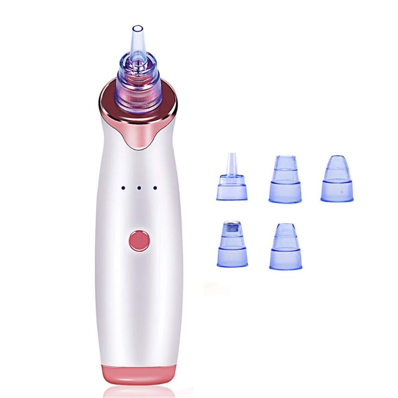 Photo 1 of Blackhead Remover Vacuum Electric Pore Vacuum Facial Pore Cleaner Acne Comedone Extractor kit 5 Removable Probes 5 Adjustable Suction Force for All Skin Treatment USB Rechargeable