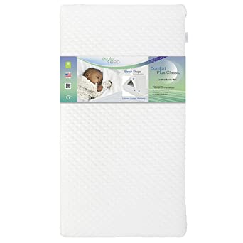 Photo 1 of Evolur Comfort Plus Classic 150 Coil Inner Spring Crib & Toddler Mattress I Waterproof I GREENGUARD Gold Certified
