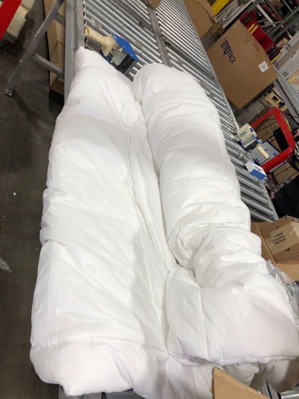 Photo 1 of  King Size Soft Quilted Down Alternative Comforter ,Winter Summer Warm Fluffy,White,90x102 inches