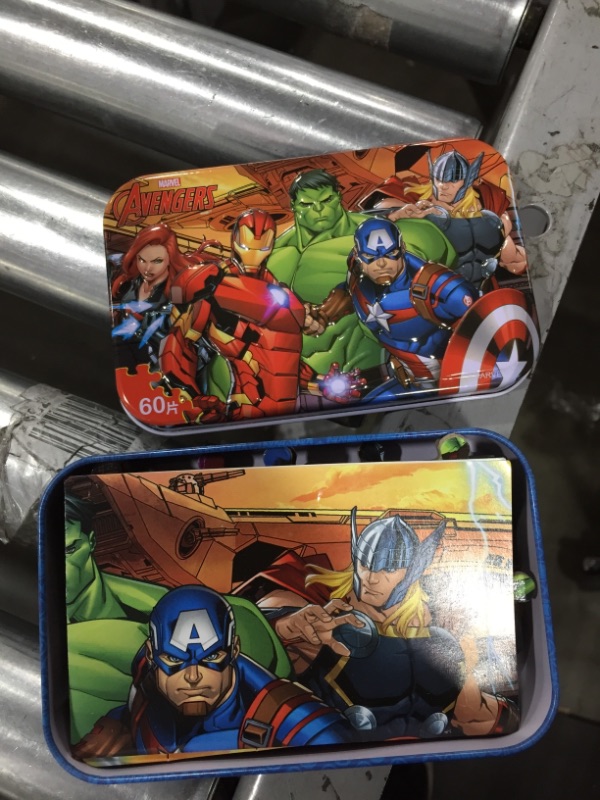 Photo 2 of NEILDEN Disney Avengers Puzzles in a Metal Box 60 Piece for Ages 4-8 Superhero Jigsaw Puzzles Girls and Boys Great Gifts for Children(The Avengers)
