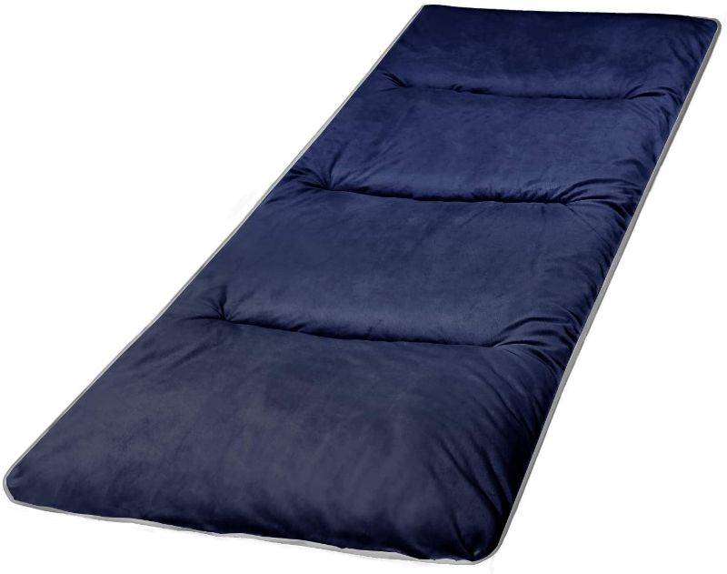 Photo 1 of Cot Pads for Camping, Soft Comfortable Cotton Sleeping Cot Mattress Pad 75"x27", 