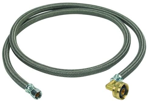 Photo 1 of BrassCraft 1439034 B1-60DW1 P 3/8" Compression x 3/4" Garden Hose Swivel Elbow x 60" Braided Polymer Dishwasher Connector (3 PACK)