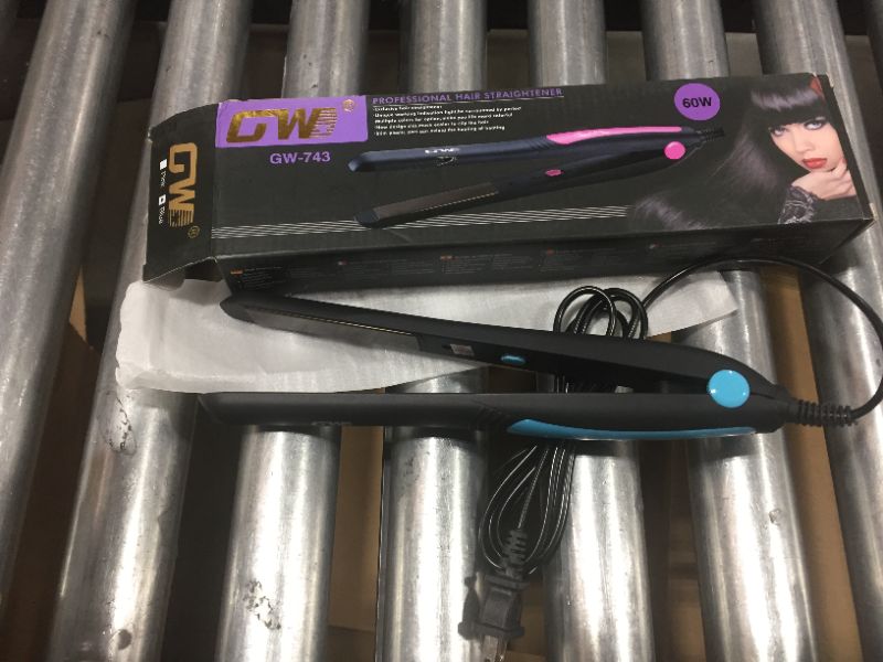 Photo 1 of Guowei GW-743 Ceramic Hair Straightener Thermostatic Plate Hair Iron Style Maker Heat Flat For Wet Or Dry Hair