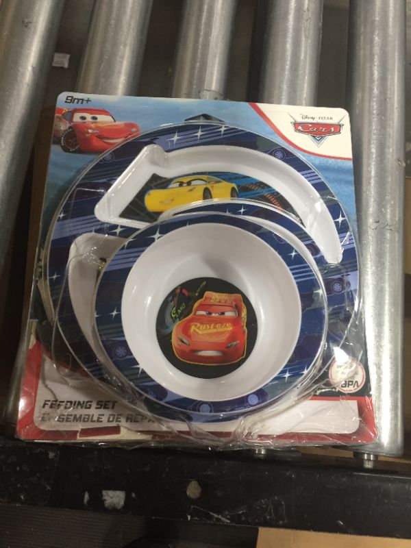 Photo 2 of The First Years Disney/Pixar Cars Feeding Set, 4 Piece
