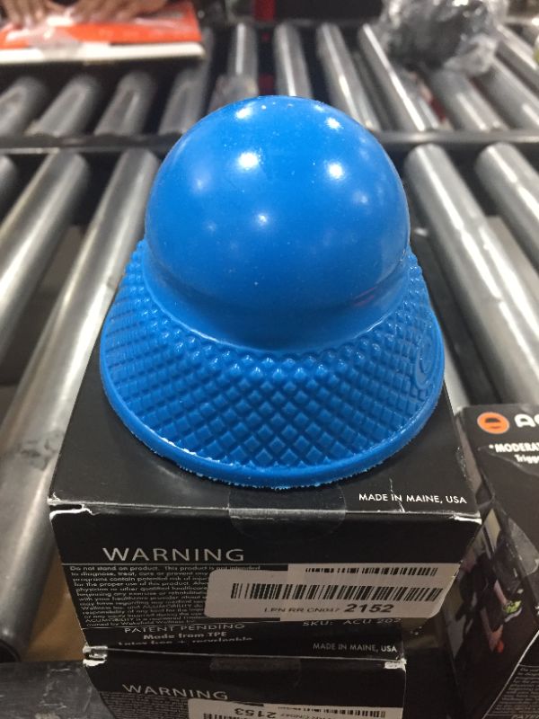 Photo 2 of Acumobility Level 2 Ball Trigger Point Ball, Massage Ball, Mobility Ball, Lacrosse Ball, Acumobility, ACU Ball, Peanut Ball, Massage Ball, Deep Tissue, Flat Ball, Made in USA (Blue)
