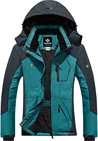 Photo 1 of GEMYSE Women's Mountain Waterproof Ski Snow Jacket Winter Windproof Rain Jacket XL 
