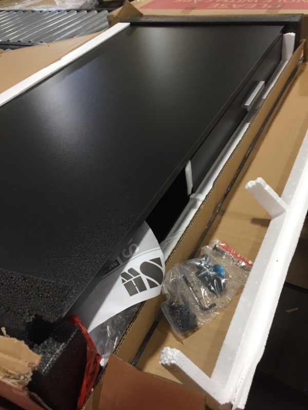 Photo 1 of claire 40 inch desk with drawer black