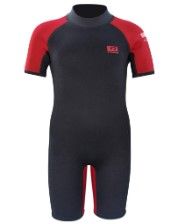Photo 1 of Dark Lightning Kids Wetsuit for Boys and Girls, 3mm Shorty Neoprene Thermal Swimsuit, Wet Suits Size 14 Cover Infant/Baby/Toddler/Junior/Youth