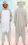 Photo 1 of Silver Lilly Plush One Piece Animal Cosplay Costume - Unisex Adult Pajamas S set of 3
