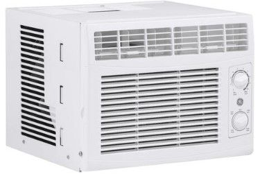 Photo 1 of GE AHEC05AC 17" Window Air Conditioner with 5050 BTU Cooling Capacity, Fixed Chassis, 11 CEER and R32 Refrigerant in White