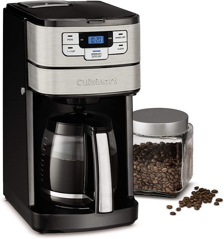 Photo 1 of Cuisinart DGB-400 Automatic Grind & Brew 12-Cup Coffeemaker, Black/Silver
