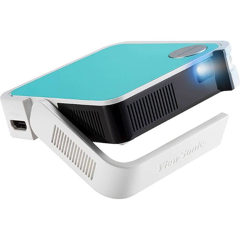 Photo 1 of ViewSonic - M1MINIPLUS WVGA Wireless Smart DLP Portable Projector - Teal