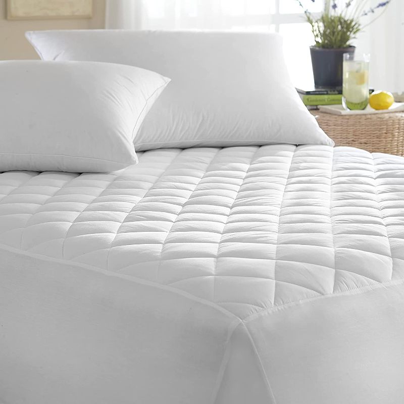 Photo 1 of Cotton Mattress Pad, 72" x 84", Cal King 72x84