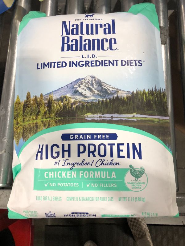 Photo 2 of  Natural Balance L.I.D. Limited Ingredient Diets High Protein Dry Cat Food, Grain Free
exp 02/28/22