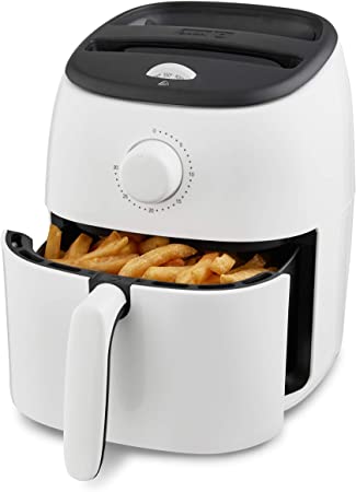 Photo 1 of DASH Tasti-Crisp™ Electric Air Fryer Oven Cooker with Temperature Control, Non-Stick Fry Basket, Recipe Guide + Auto Shut Off Feature, 1000-Watt, 2.6Qt, White
