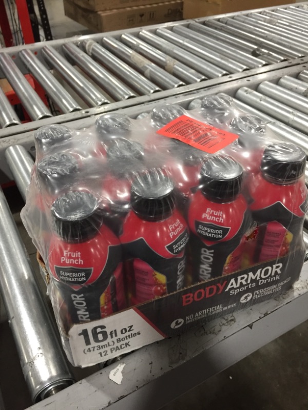 Photo 1 of BODYARMOR Sports Drink Sports Beverage, Fruit Punch, Natural Flavors With Vitamins, Potassium-Packed Electrolytes, No Preservatives, Perfect For Athletes, 16 Fl Oz (Pack of 12)
