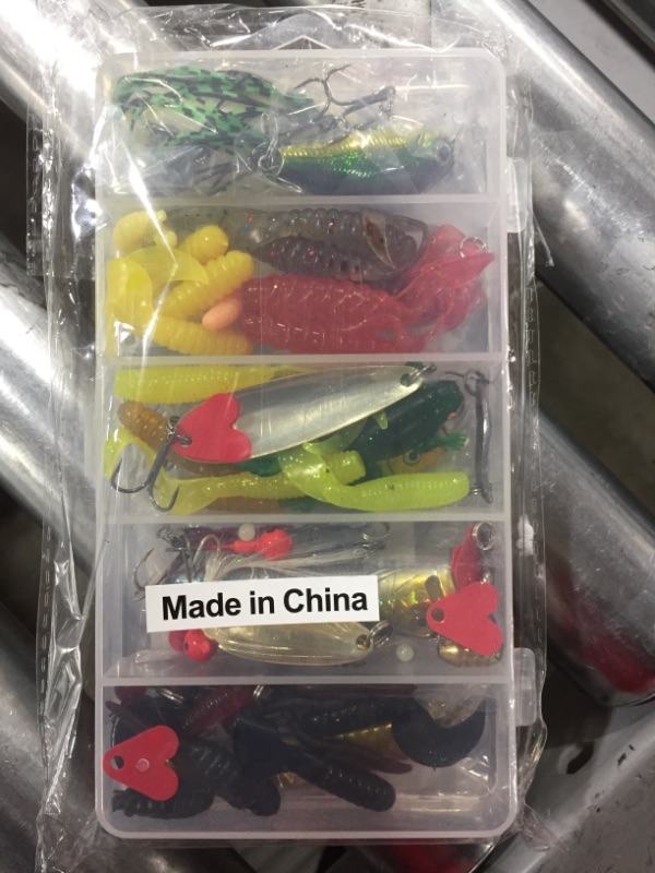 Photo 1 of 65 pc fishing lure kit 