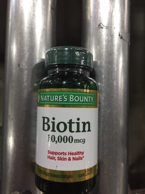 Photo 2 of Biotin Supplement for Energy and Healthy Hair, 1 Box (120 Count) exp 06/2023