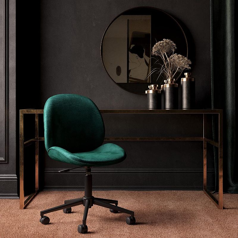 Photo 1 of CosmoLiving by Cosmopolitan Astor Office Task Chair, Emerald Green Velvet
