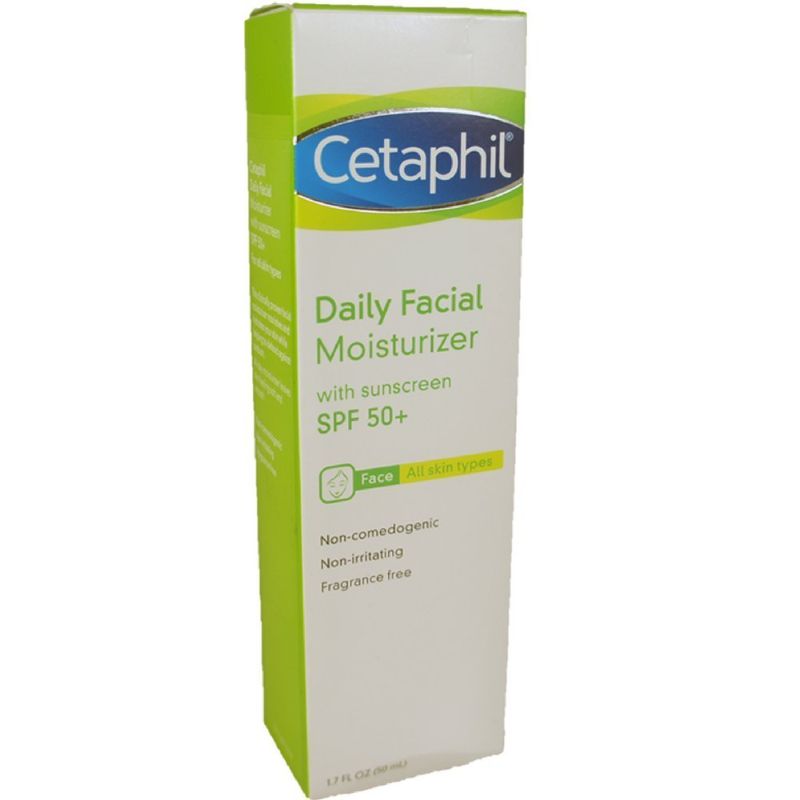 Photo 1 of Cetaphil Daily Facial Moisturizer with sunscreen SPF 50+, 1.7 oz
