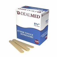 Photo 1 of Dealmed 5.5" Junior Tongue Depressors, Non-Sterile, 500 Count 