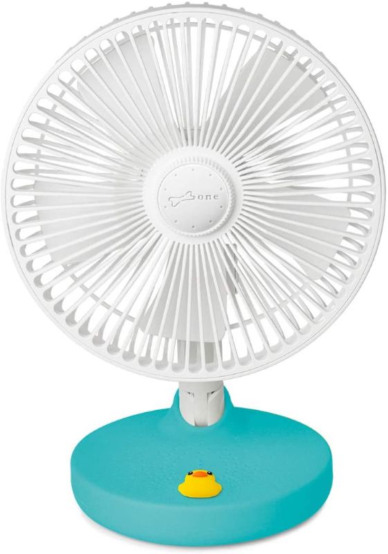 Photo 1 of Bone USB Desk Fan 2000mAh Built-in Battery Portable Fan, Fordable Table Fan with 180° Rotation, 3 Wind Speed Levels, Strong Airflow and Quiet Operation for Home Office Outdoor Travel (Patti Duck)
