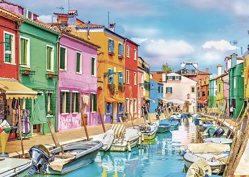 Photo 1 of Beautiful Burano Italy 1000 Piece Jigsaw Puzzle by Colorcraft
