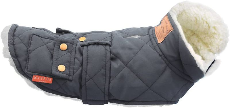 Photo 1 of KYEESE Dog Jacket for Dogs Winter Windproof Fleece Lined Dog Vest Cold Weather Coats with Leash Hole SIZE M 
