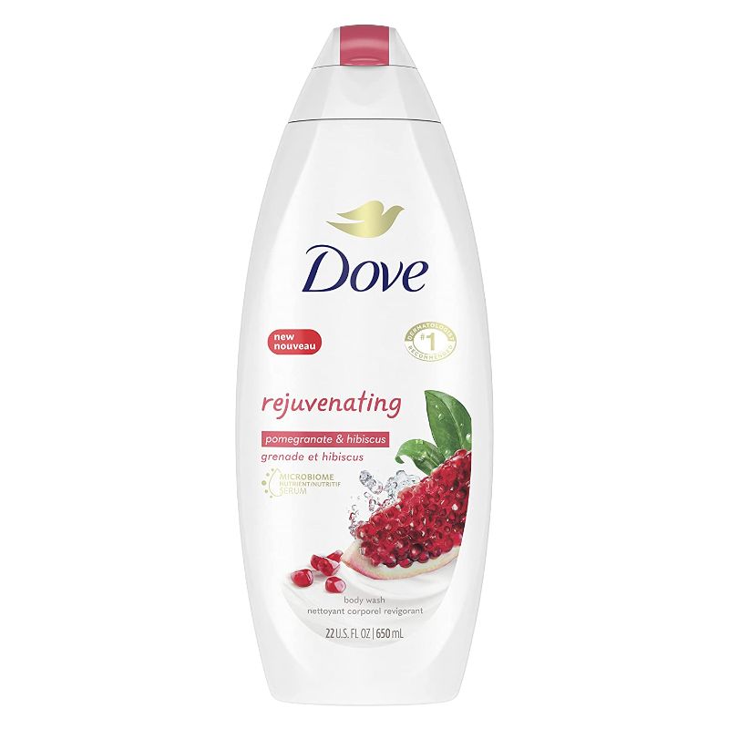 Photo 1 of Dove Rejuvenating Body Wash Energizes and Revives Dry Skin Pomegranate and Hibiscus Tea Cleanser That Effectively Washes Away Bacteria While Nourishing Your Skin 22 oz
