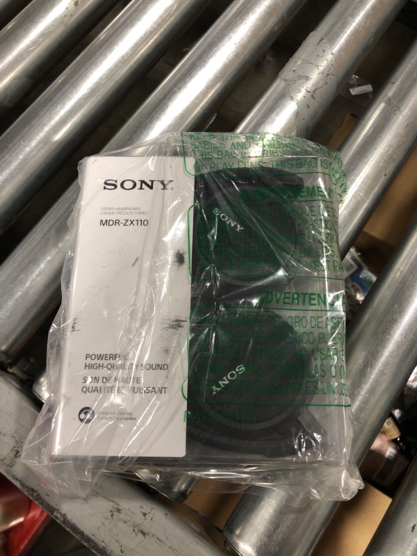 Photo 1 of Sony ZX Series Wired On-Ear Headphones, Black MDR-ZX110
