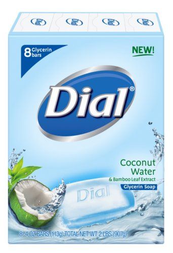 Photo 1 of Dial Skin Care Bar Soap, Coconut Water, 4 Ounce, 8 Bars
