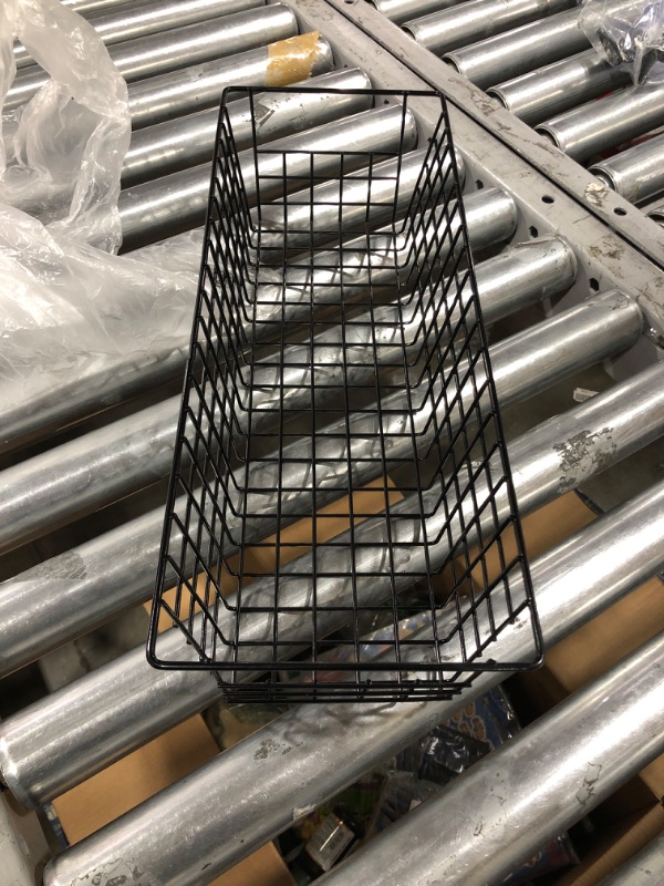 Photo 1 of BLACK WIRE STORAGE BASKET