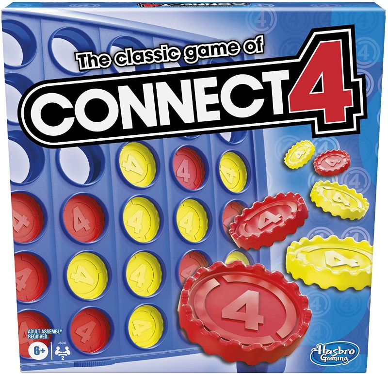 Photo 1 of Hasbro Gaming CONNECT 4 - Classic four in a row game - Board Games and Toys for Kids, boys, girls - Ages 6+
