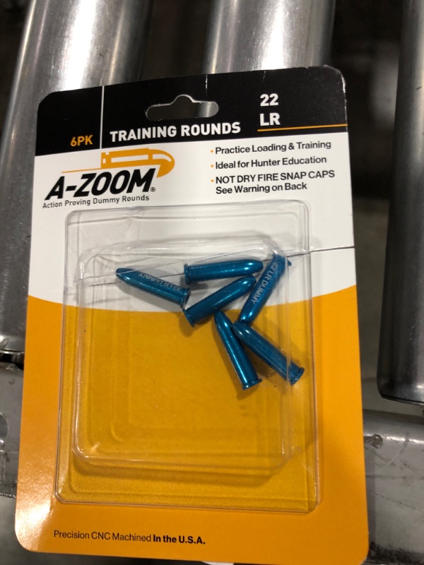 Photo 2 of A-Zoom 6-Pack Precision Dummy Rounds fits 22 LR Action Proving
