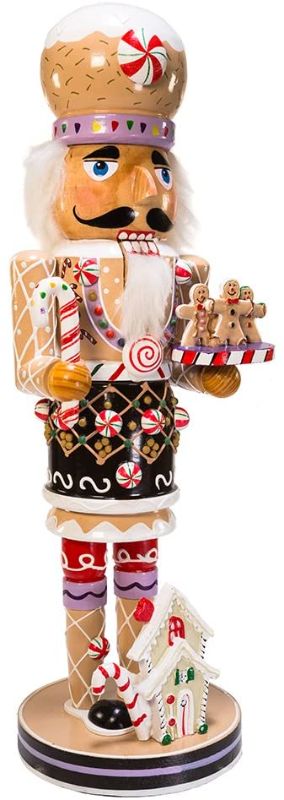 Photo 1 of Kurt Adler 16-Inch Wooden Gingerbread Christmas Nutcracker
