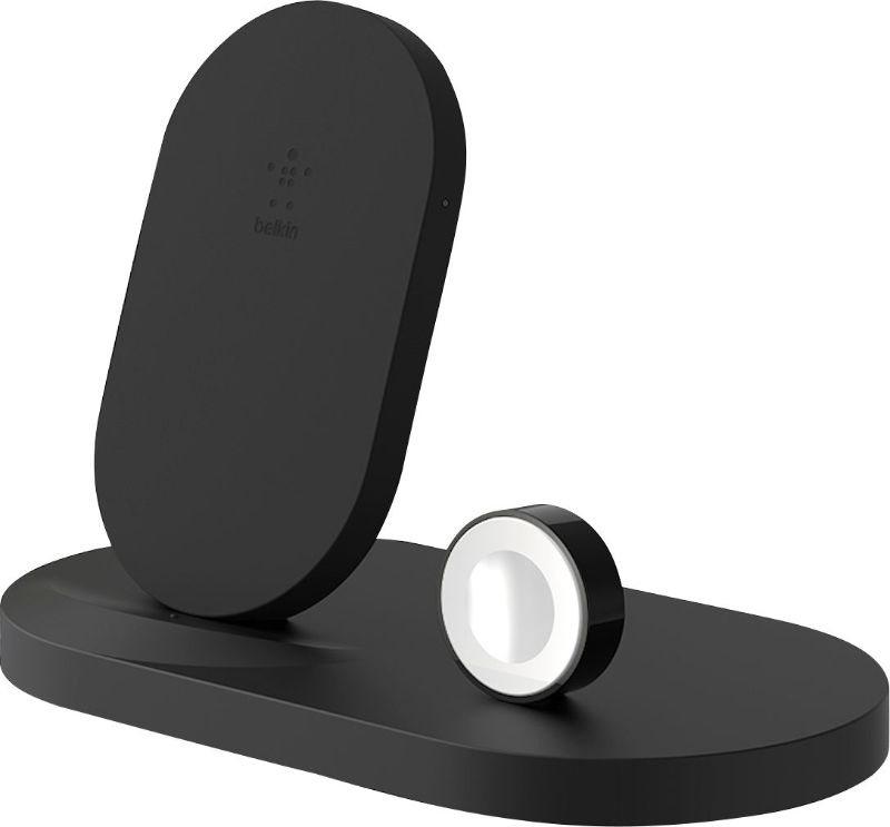 Photo 1 of Belkin - Boost Up Wireless Charging Dock for iPhone® and Apple Watch - Black
