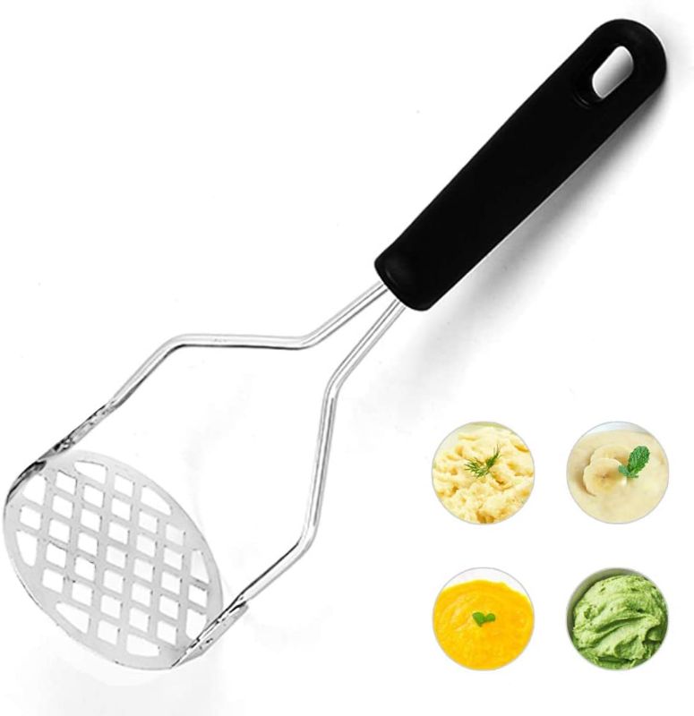 Photo 1 of Averfeel Potato Masher Stainless Steel Heavy Duty Kitchen Tool for Making Mashed Potatoes Vegetables and Fruits [Large Size]
